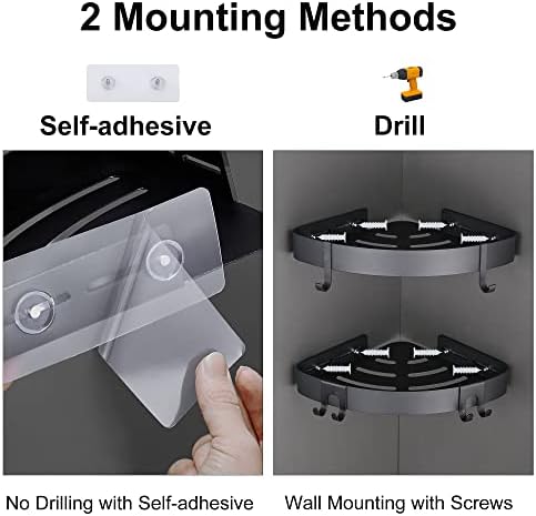 DUFU Adhesive Corner Shower Caddy - Image 4