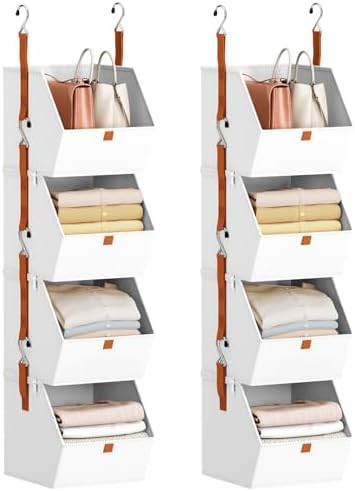 Homsorout Hanging Closet Organizer 4 Tier by Homsorout