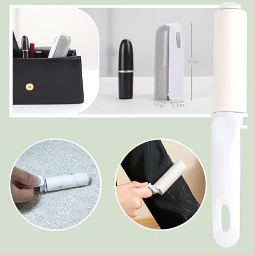Travel Lint Roller with 2 Refills Mini Pet Hair Remover - Image 3