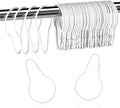 Queekay 60 Pcs Metal Shower Curtain Hooks Reusable Hanging Clips by Queekay