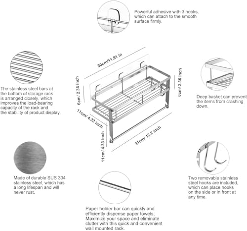 ESOW Paper Towel Holder Wall Mount - Image 6