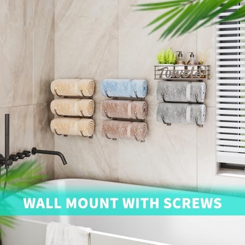 HapiRm Towel Racks for Bathroom Storage - Image 5