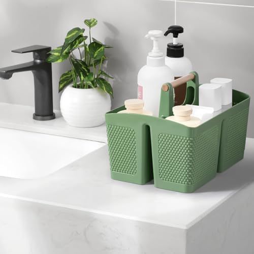 rejomiik Plastic Shower Caddy, Portable Shower Basket - Image 2