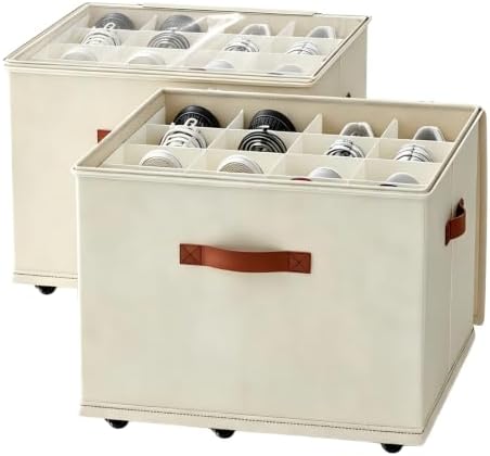 2 Pack Shoe storage Organizer for closet by EASIERLIFEENJOYWORLDBEAUTY