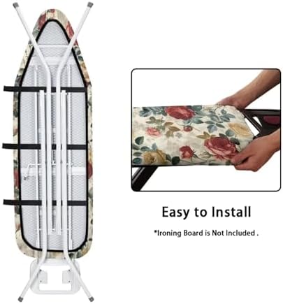 Vintage Rose Ironing Board Padded Cover Dust Covers Stretchable Iron Board - Image 4