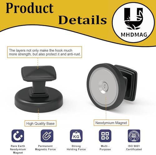 Magnetic Hooks Heavy Duty 140lbs - Image 5
