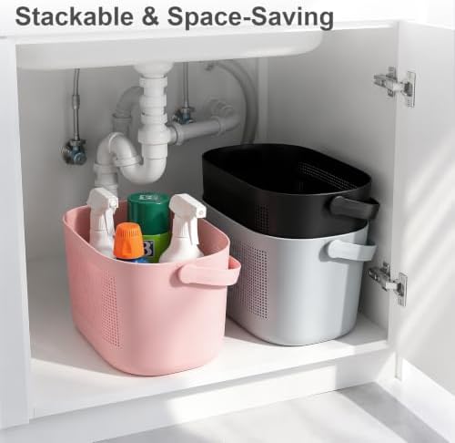 Plastic Portable Shower Caddy Basket, Storage Organizer - Image 7