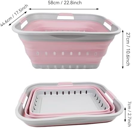 SAMMART 42L Collapsible Plastic Laundry Basket - Image 2