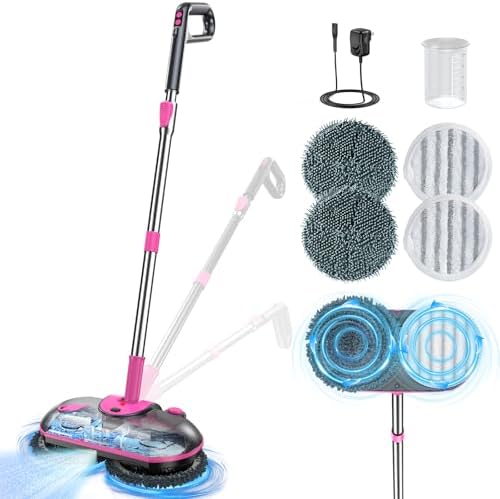 Cordless Electric Mop, Electric Spin Mop by ScrubWiz