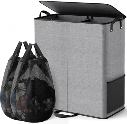 155L 2 Section Laundry Hamper by Unknown