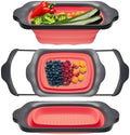 Comfify Coral XL Collapsible Silicone Over Sink Colander – 6 Quart by Comfify