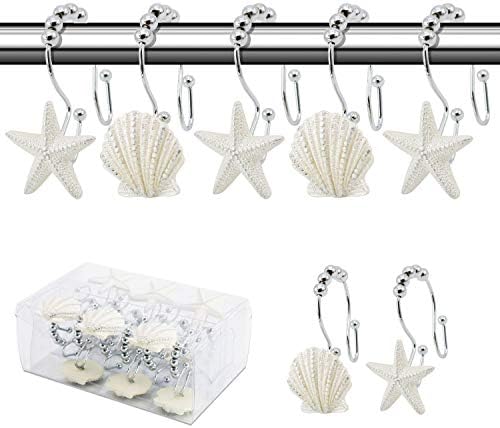 BEAVO Seashell Shower Curtain Hooks, Baby Room, Living Room Decor by BEAVOING