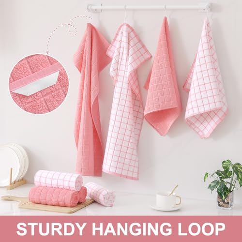 Homaxy Large Premium Cotton Kitchen Towels 16"x 28", 4 Pack - Image 6