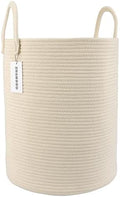 XUANGUO Cotton Rope Laundry Basket Hamper by XUANGUO