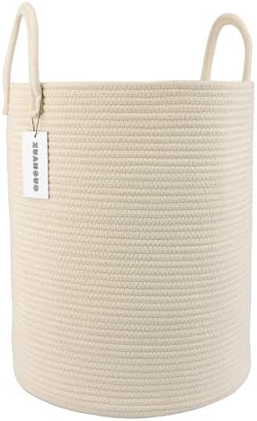XUANGUO Cotton Rope Laundry Basket Hamper by XUANGUO