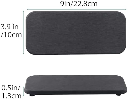 NiuYichee 2Pcs Stone Soap Trays Water Absorbing Diatomite Coaster - Image 3