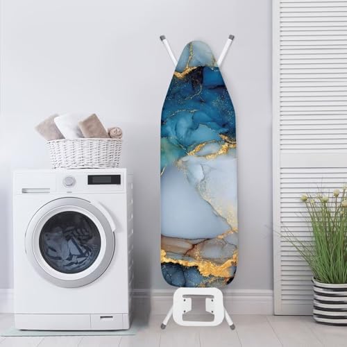 Blue Marble Ironing Board Cover Iron Pad Covers Resist Scorching and Staining - Image 3