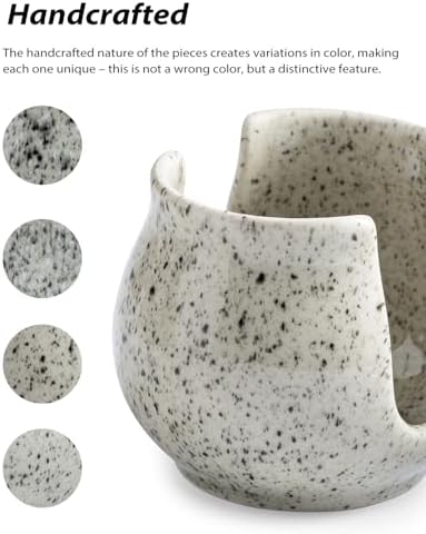 Zoeeker Sponge Holder for Kitchen Sink, Ceramic Dish Sponge Rack Sink Caddy - Image 3
