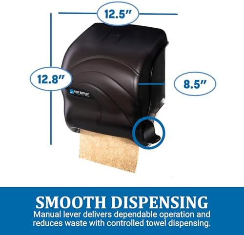 San Jamar Element Paper Towel Dispenser, Manual Lever Roll Storage Solution - Image 2
