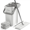 JOYMOOP Flat Mop System, Microfiber Mop and Bucket Set, Household & Commercial by JOYMOOP
