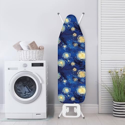 Galaxy Star Steam Ironing Board Cover Standard Size 15" X 54", Starry Night Oil - Image 3