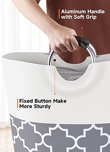Fabspace Large Laundry Basket Laundry Hamper Bag Washing Bin Clothes Bag - Image 4