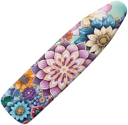 Boho Flower Hummingbird Ironing Board Cover and Pad Soft Ironing Board Cover by Hinthetall