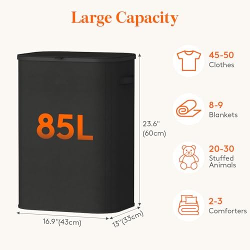 Lifewit 85L Large Laundry Basket - Image 3