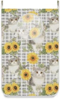 Hanging Laundry Hamper with Stainless Steel Hooks, Oxford Fabric Printing Door by Tatenale
