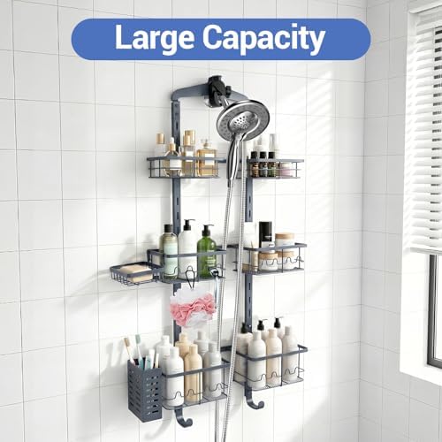 Extra Large Shower Caddy Hanging, Rust-Resistant Shower Organizer Hanging - Image 2