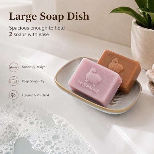 Miamolo Soap Dish Bar Cleaner Dish - Image 3