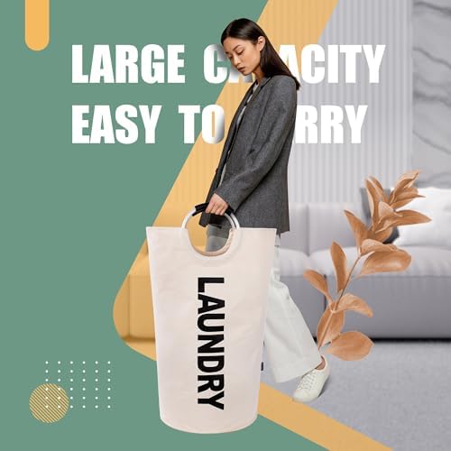 Caroeas 90L Laundry Basket, Waterproof Laundry Hamper, Laundry Bag - Image 3