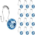 Sunlit Luxury Design Round Blue Diamond Crystal Gem Bling by Sunlit