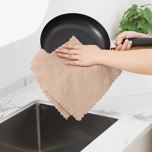Homaxy 12 Pack Super Soft Absorbent Dish Towels - Image 4
