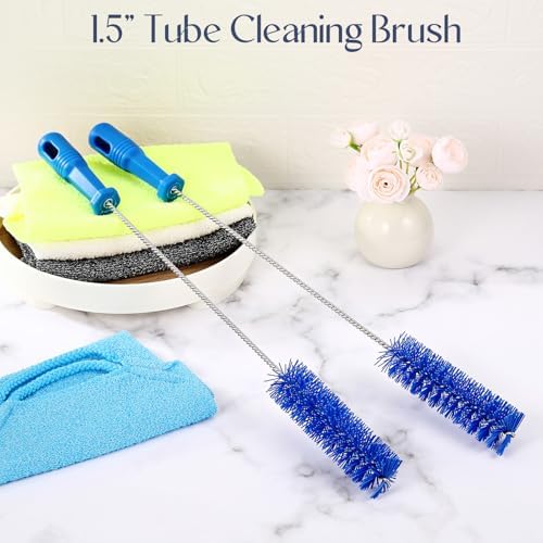 Baderke 2 Pcs Drain Brush Pipe Cleaning Tube Brush, 19.7 x 1.5 Inch - Image 4