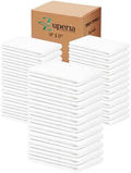 ZUPERIA Terry Towels Pack of 120 100% Cotton Terry Barmop Towels by Zuperia
