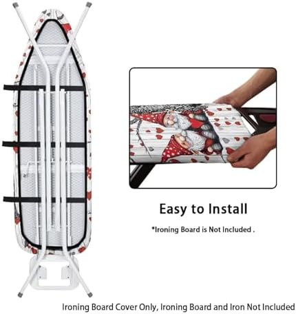 Gnome Ironing Board Cover Love Heart Ironing Board Pad Protective Cover - Image 4