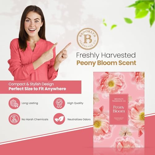 Brooklyn Fragrance Co. Spring Florals Sachet Bags – Peony Bloom Scented Pouches - Image 2