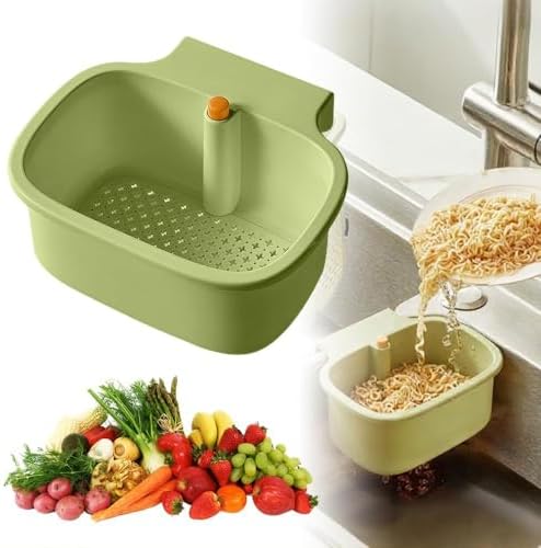 Kitchen Sink Strainer Basket, Faucet Hanging Strainer, Press Automatic Dumping by Unknown