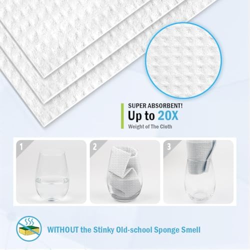 AIDEA Swedish Dishcloths for Kitchen, Reusable Paper Towels - Image 5