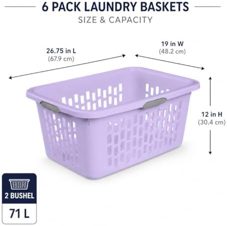 Laundry Basket 2 Bushel Plastic - Image 3