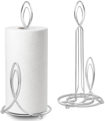 Candle Shaped Paper Towel Holder, Countertop-Decorative Farmhouse Tissue Paper by Megier