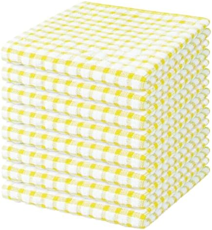 Nialnant 8 Pcs Kitchen Dish Rags, 100% Cotton Kitchen Towels by Nialnant