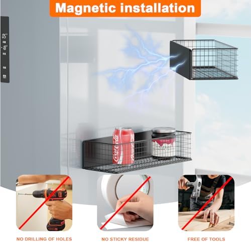 2Pack Magnetic Basket Organizer Holder - Image 2