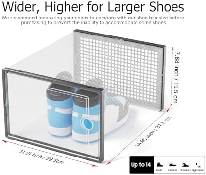 Kuject XXX-Large Shoe Storage Boxes 12 Pack - Image 2