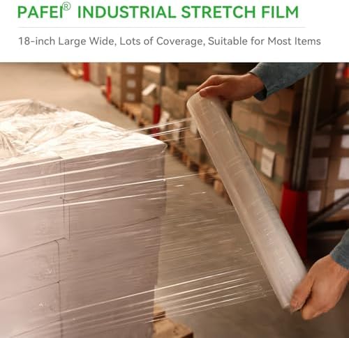 18" x 1500' Plastic Stretch/Shrink Wrap Roll - Image 5