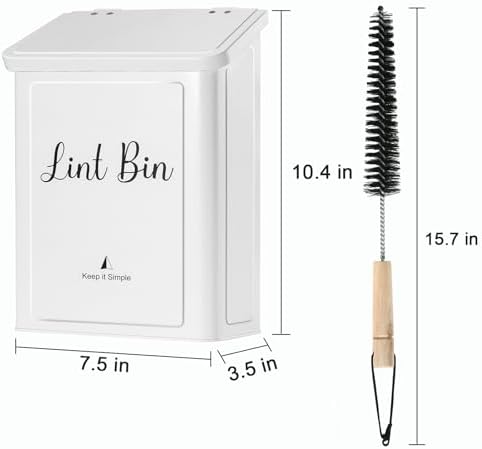 SUBEKYU Magnetic Lint Bin for Laundry Room Organization and Storage - Image 5