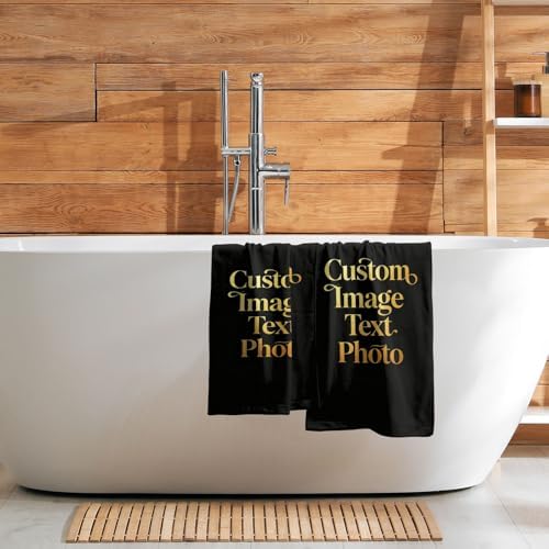 Custom Photo Hand Towel Set of 2, Personalized Text/Image/Photo Printed Towels - Image 7
