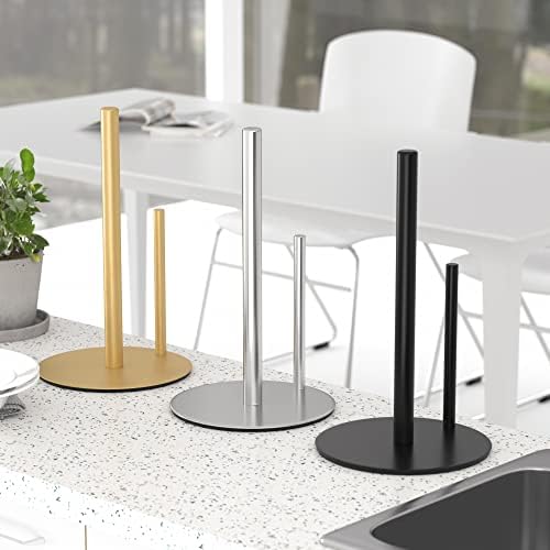 Paper Towel Holder Gold Stainless Steel Kitchen Countertop Roll Organizer - Image 6