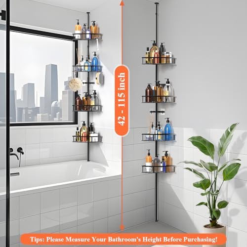 4-Tier Rustproof Corner Shower Caddy - Image 2